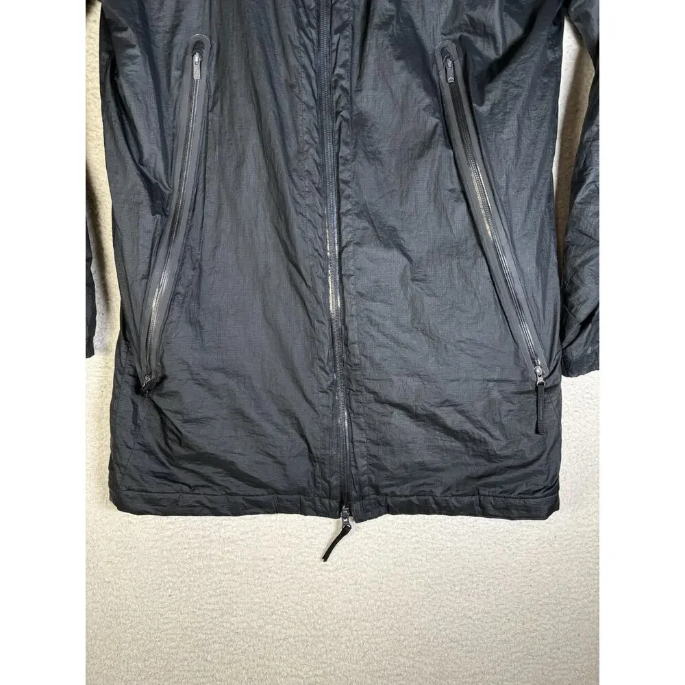 Nike Air Jordan Parka Jacket Mens Small Black Fly Hooded Primaloft Insulated Zip